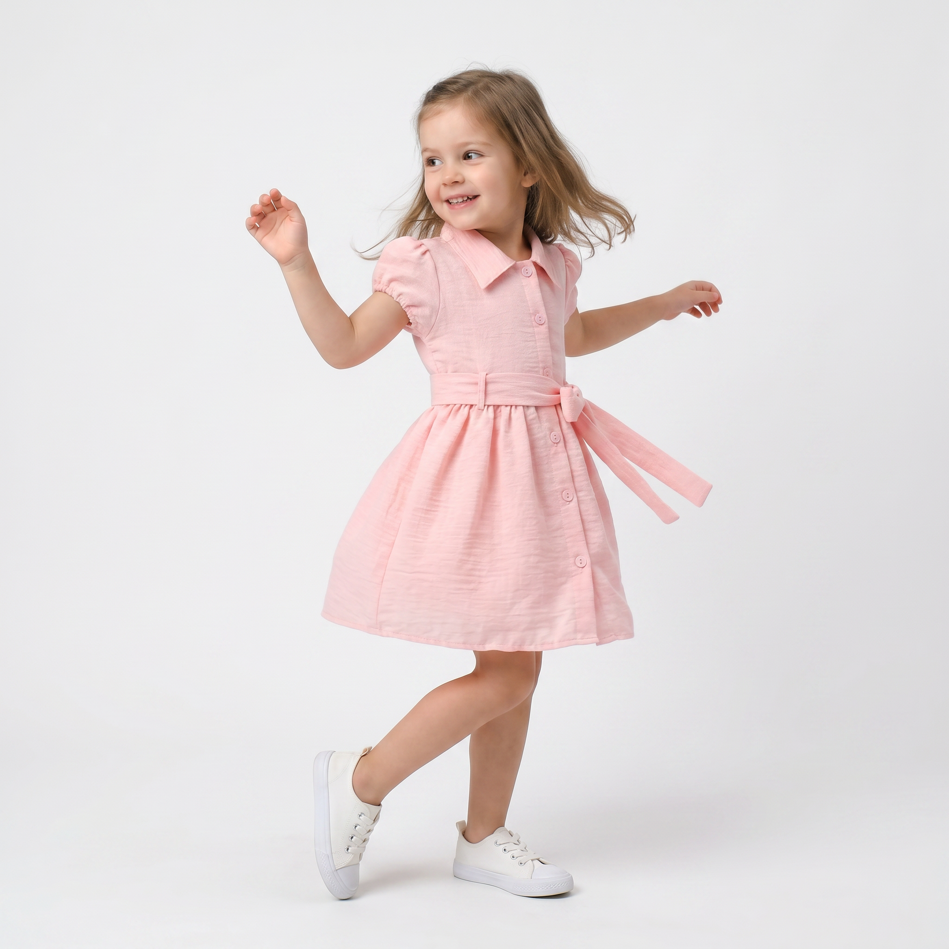 Mila Charm Girls Cotton Dress-1