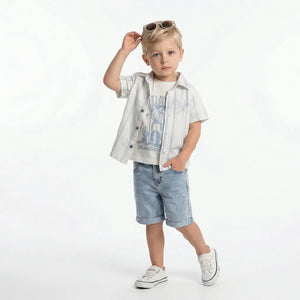 Cool Calvin Denim Set-0