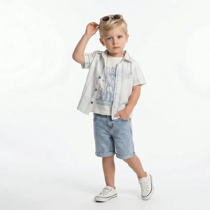 Cool Calvin Denim Set-0
