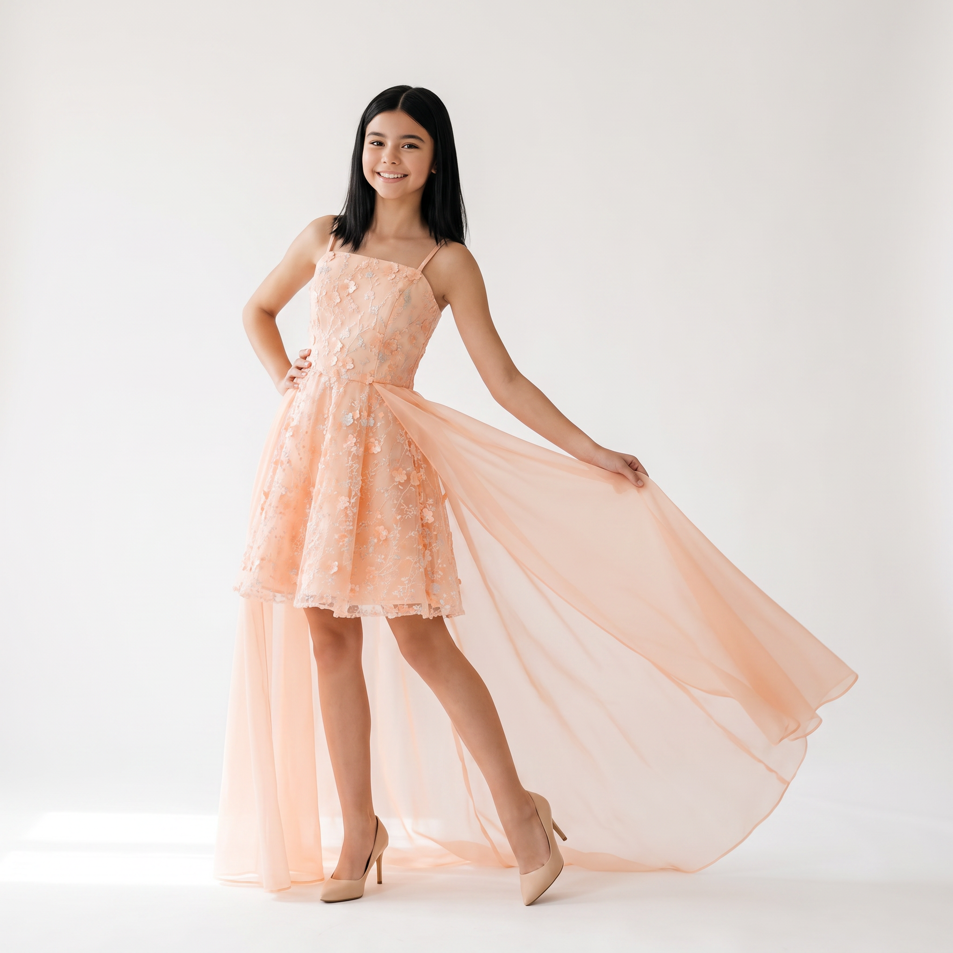 Liv's 2 in 1 Preteen High-Low Dress-0