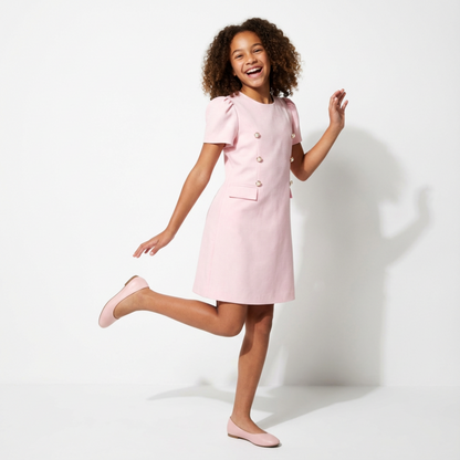 Royal Button A-Line Dress-2