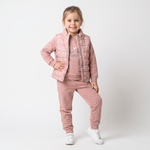 Loved Puffer Vest Set-0