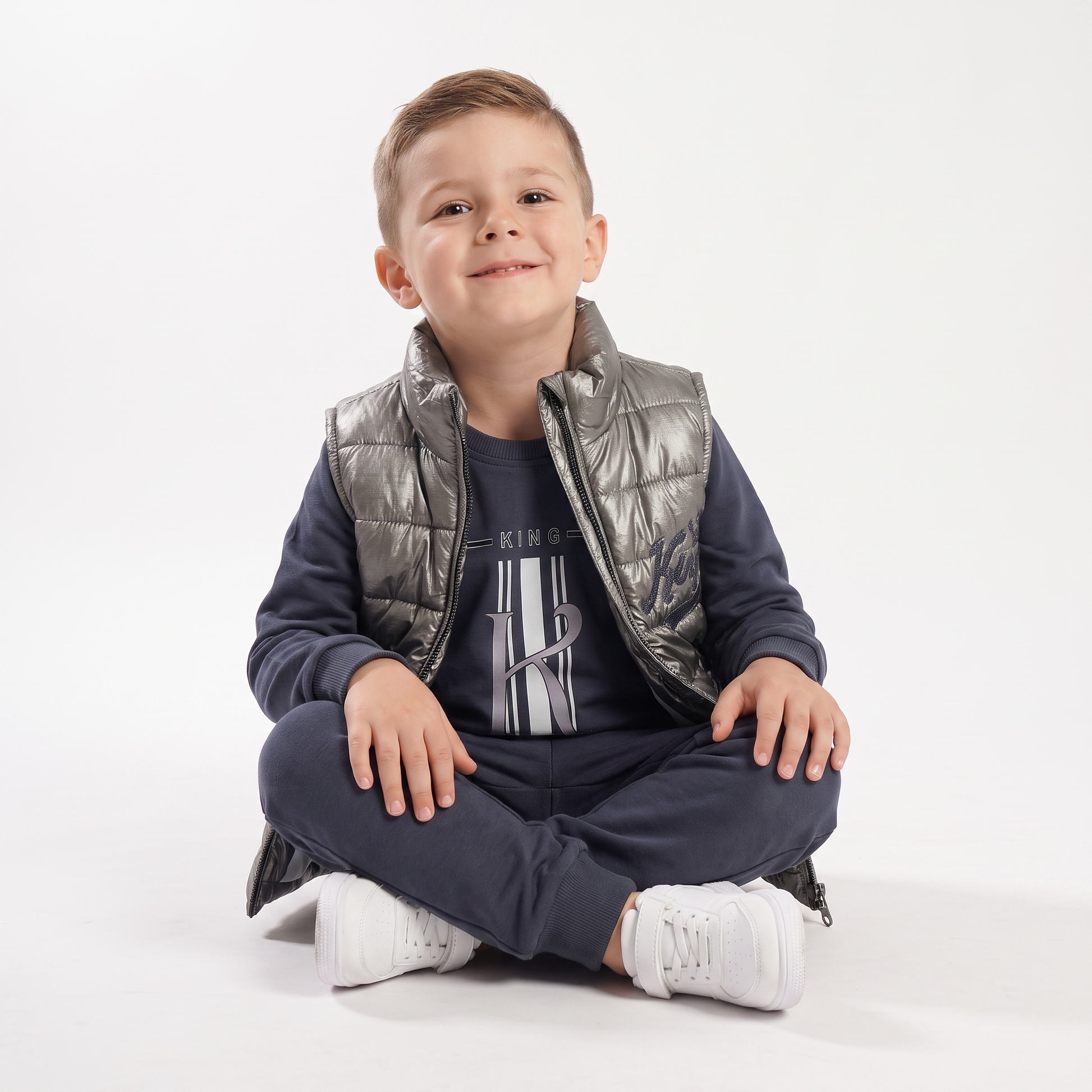 King Puffer Vest Set-1