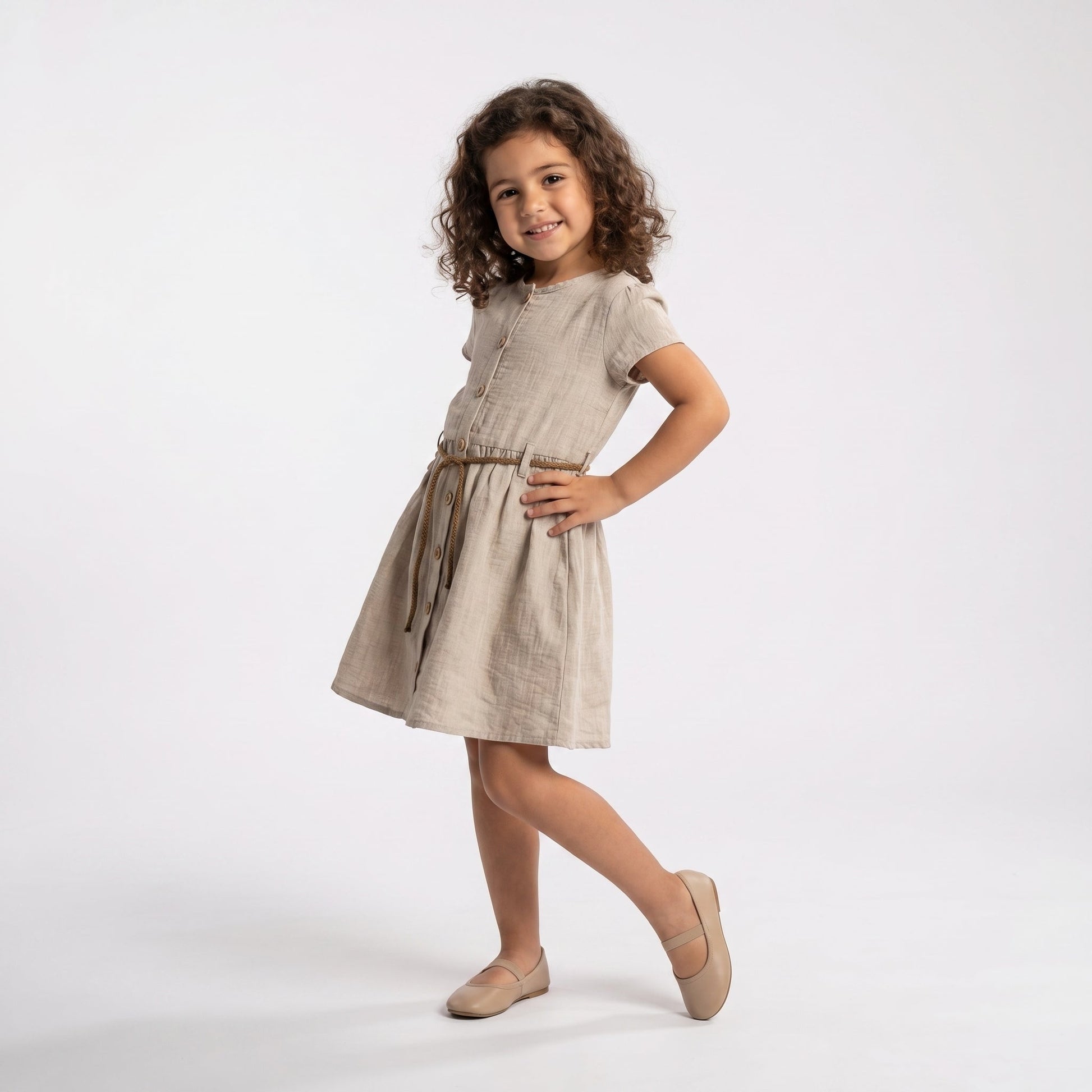 Comfy Elegance Girls Cotton Dress-0