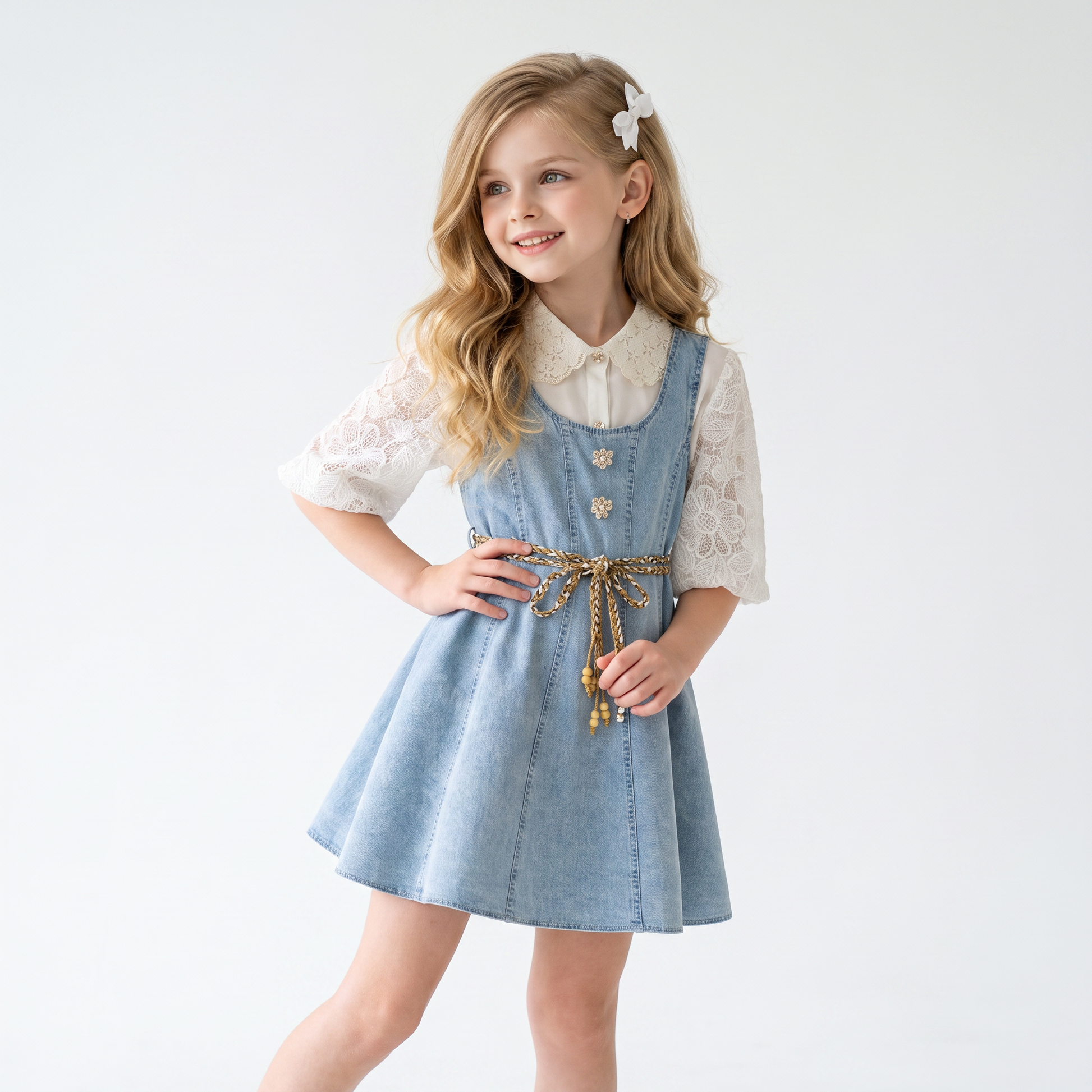 Blue Clara Preteen Dress-0