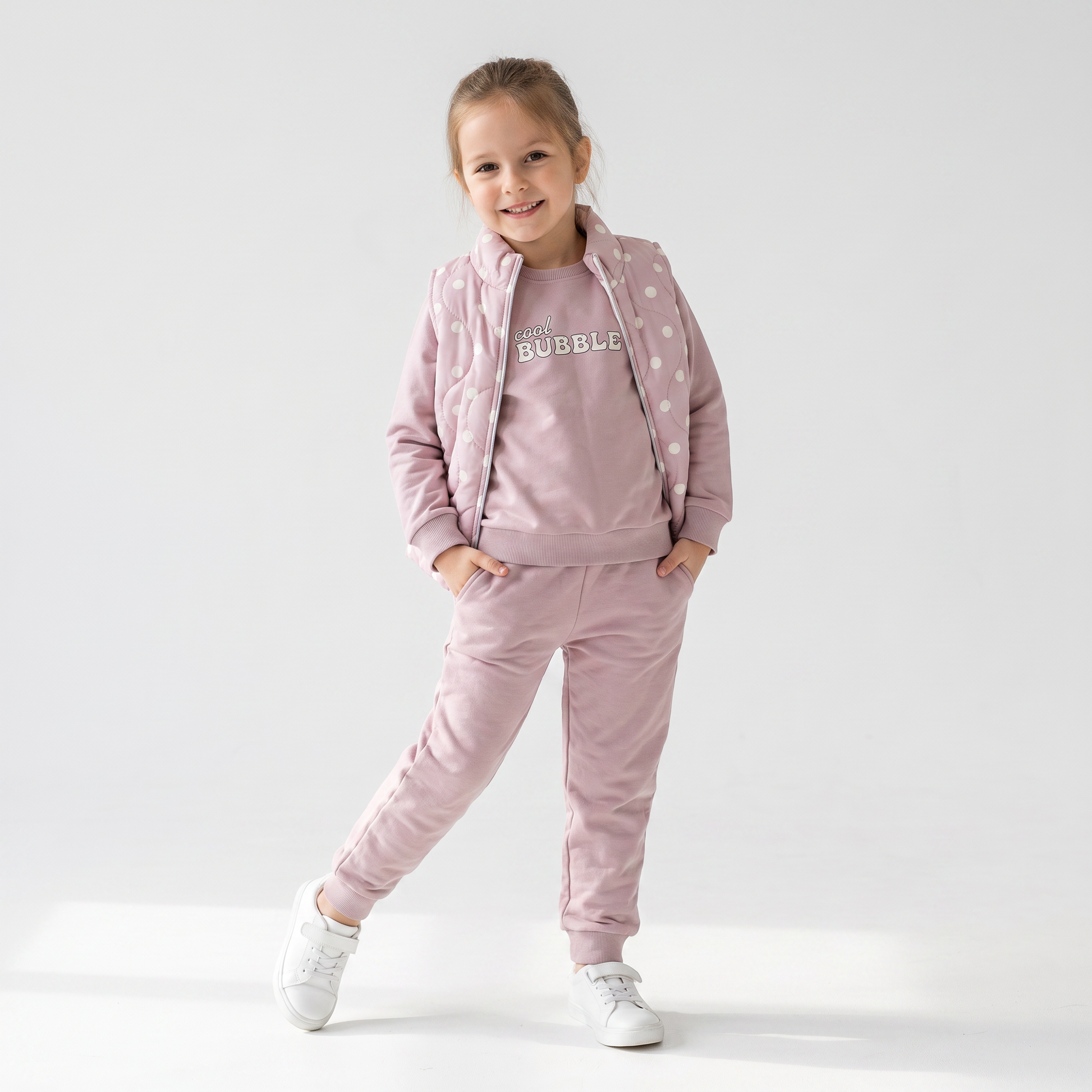 Cool Bubble Puffer Vest Set-1