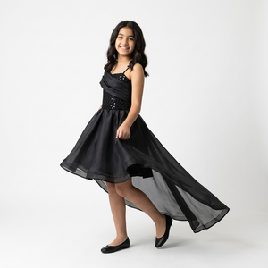 Little Aria Girls High-Low Preteen Dress-1