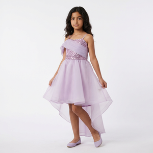 Little Aria Girls High-Low Preteen Dress-0