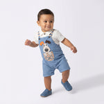 Crazy Paws Baby Overall Set-0