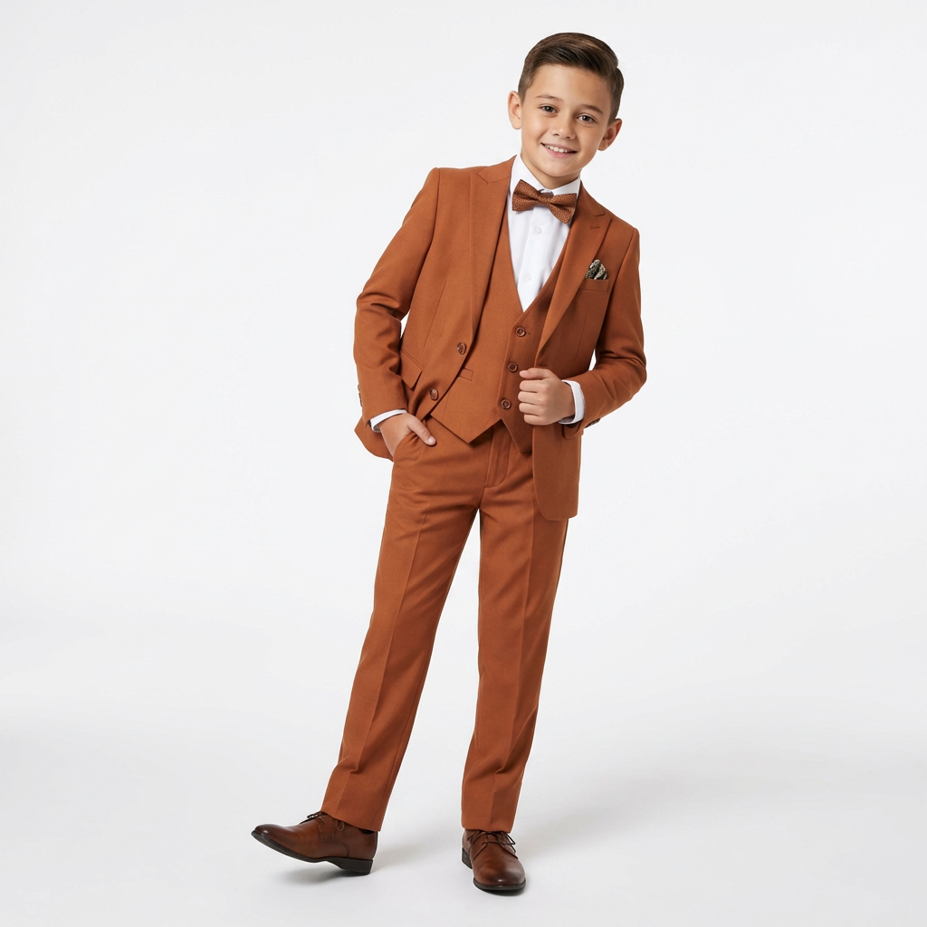 Pre-Order: Richie Rich Terracotta 5PC Suit-0