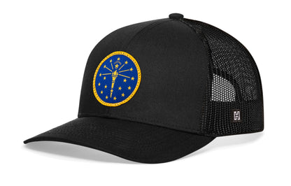Indiana Flag Trucker Hat  |  IN Snapback