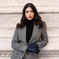 Isabella (navy) - Italian lambskin leather gloves with cashmere lining