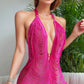 Low Cut Fringe Chemise
