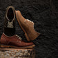 CALTO - J1313 - 3 Inches Taller (Terracotta Brown) - Business Casual Leather Derbies