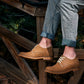 CALTO - J1312 - 3 Inches Taller (Khaki Brown) - Business Casual Leather Derbies