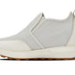 CALTO - J1434  - 3.3 Inches Taller (Off-White) - Casual Chunky Sole Sneaker Loafers