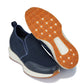CALTO - J1435  - 3.3 Inches Taller (Dark Blue) - Casual Chunky Sole Sneaker Loafers