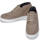 CALTO - J1770  - 3.2 Inches Taller (Khaki) - Casual Chunky Sole Boots – Soft Pebble Grain Nubuck Leather
