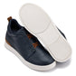 CALTO - J1934  - 2.6 Inches Taller (Navy) - Slip-On Snoafers
