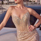 Ladivine J4055 Dress Strapless Sequin Fitted Corset Prom Gown