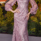 Cinderella Divine J816 Removable Long Sleeve Off the Shoulder Gown