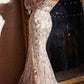 Cinderella Divine J816 Removable Long Sleeve Off the Shoulder Gown