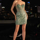Ladivine J879 Dress Strapless Glitter Cocktail Gown