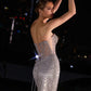 Ladivine J879 Dress Strapless Glitter Cocktail Gown