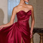 Ladivine J887 Strapless Pointed Neckline Evening Gown