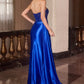 Ladivine J887 Strapless Pointed Neckline Evening Gown