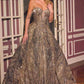 Ladivine J915 Shimmering Glitter Tulle Boned Corset Ball Gown