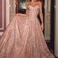 Ladivine J915 Shimmering Glitter Tulle Boned Corset Ball Gown