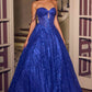 Ladivine J915 Shimmering Glitter Tulle Boned Corset Ball Gown