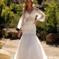 Nox Anabel JE983L Long Bell Sleeve Mermaid Bridal Gown