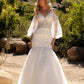 Nox Anabel JE983L Long Bell Sleeve Mermaid Bridal Gown