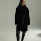 Genuine Shearling Merino Lamb Leather Coat by Punto Leather