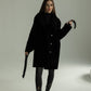 Genuine Shearling Merino Lamb Leather Coat by Punto Leather