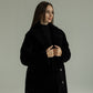 Genuine Shearling Merino Lamb Leather Coat by Punto Leather