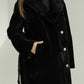 Genuine Shearling Merino Lamb Leather Coat by Punto Leather