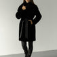 Genuine Shearling Merino Lamb Leather Coat by Punto Leather