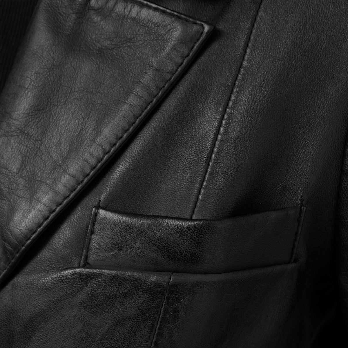 Whet Blu NYC Jill women's black lambskin leather blazer model view