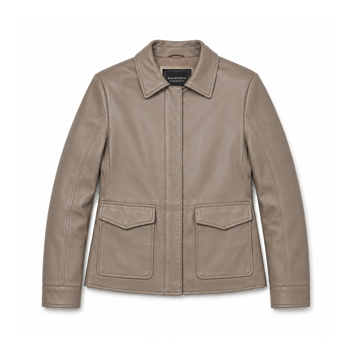 Whet Blu NYC Darlene women's black genuine leather jacket product image
