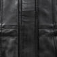 Everly Women's Black 3/4 Leather Coat with Detachable Hood