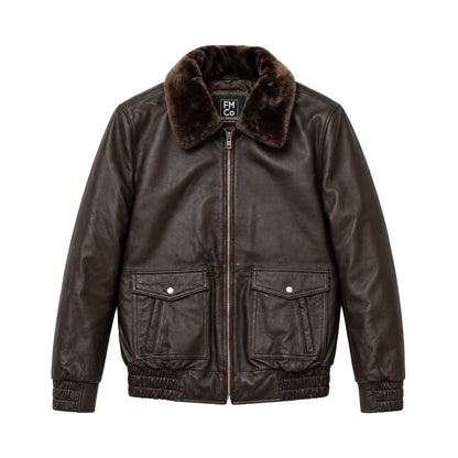 Brandon Men's Fashion Flight Leather Jacket