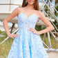 Nox Anabel JQ1017 Sweetheart Floral Big Bow Back A-Line Dress