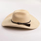 Justin Buckhorn palm straw cowboy hat by HatCountry in brown with a classic Western crown and brim