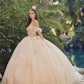 Juliet JT1448J Off the Shoulder A-Line Poofy Quinceanera Ball Gown