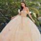 Juliet JT1448J Off the Shoulder A-Line Poofy Quinceanera Ball Gown