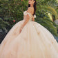 Juliet JT1448J Off the Shoulder A-Line Poofy Quinceanera Ball Gown