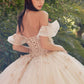 Juliet JT1448J Off the Shoulder A-Line Poofy Quinceanera Ball Gown